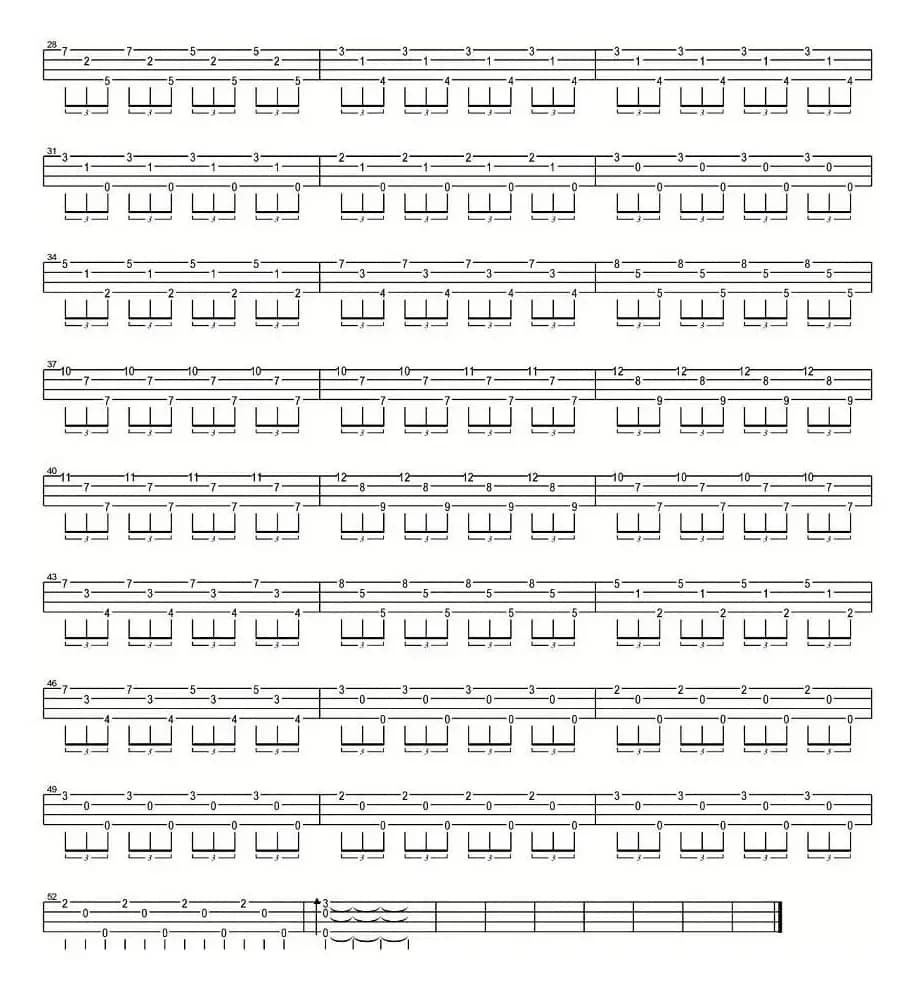 Missing Three（尤克里里指弹谱）