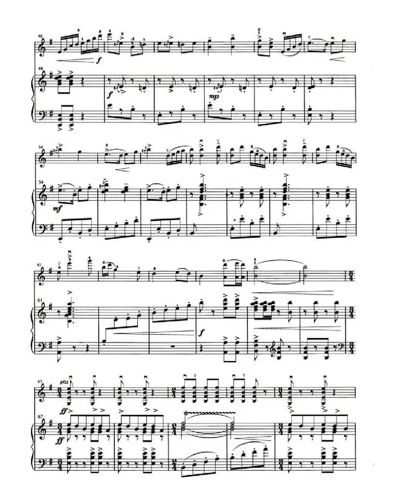 心中的太阳红又红（小提琴+钢琴伴奏）