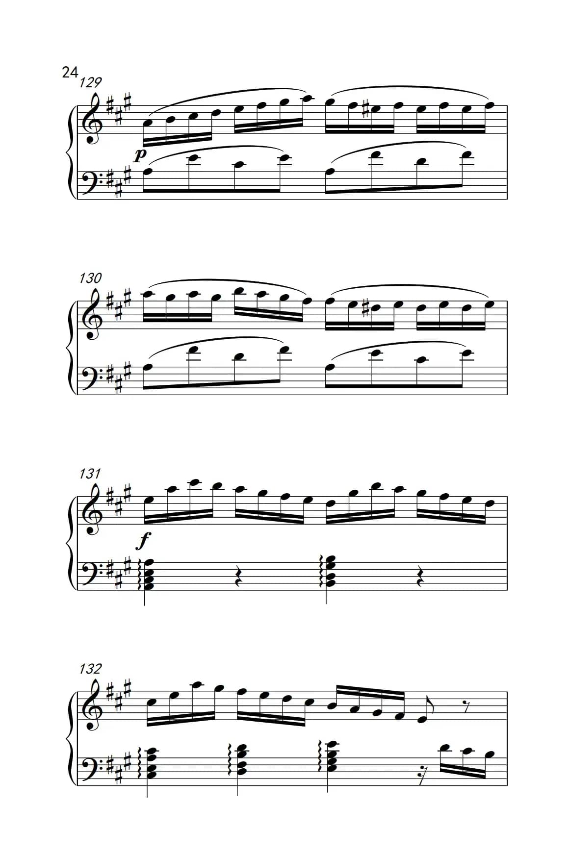 A大调钢琴奏鸣曲 优雅的行板