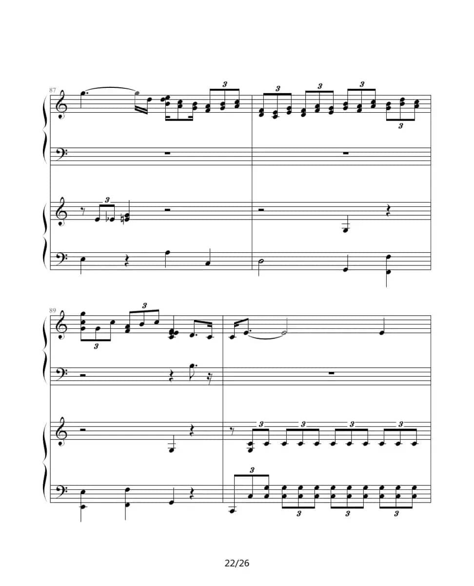 ココロの音（双钢琴）