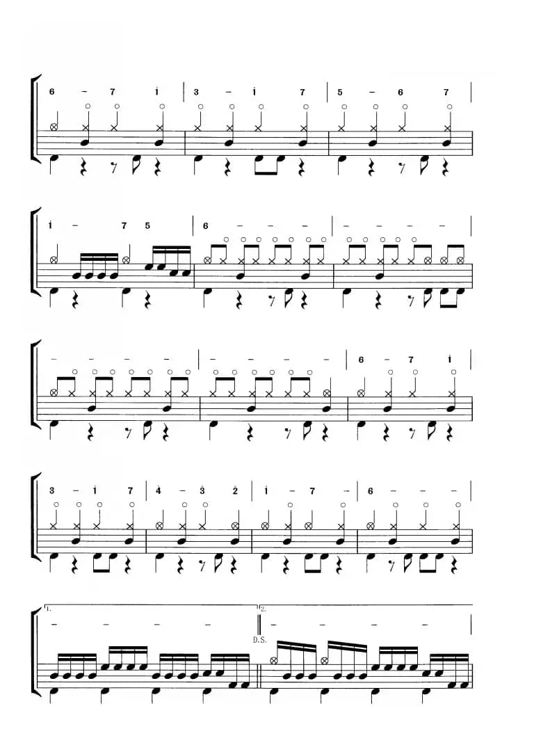 She is my sin（鼓谱）