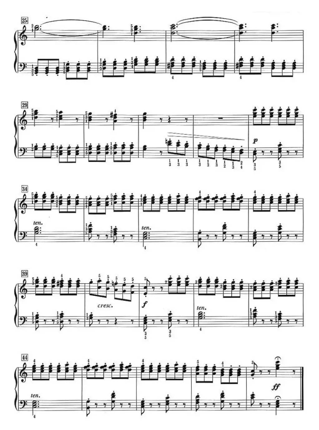 50首莱蒙钢琴练习曲 作品37（NO.28）