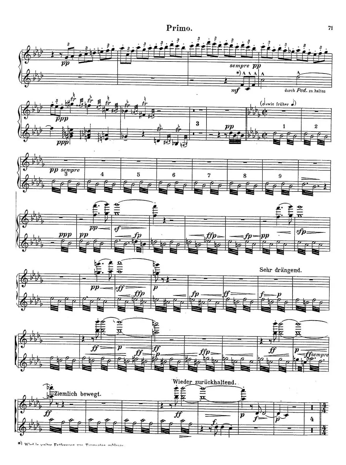 c小调第二交响曲“复活”（Ⅴ）（改编四手联弹版）