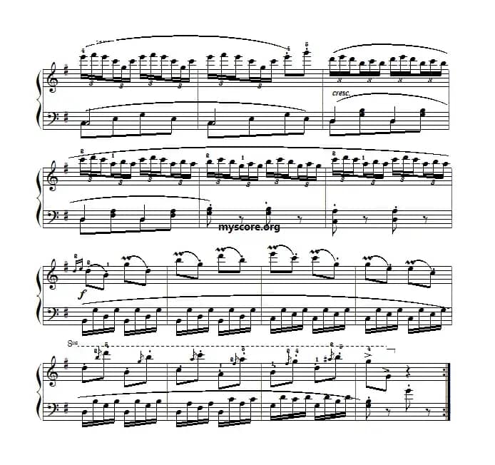 车尔尼（Czerny）849第17首曲谱及练习指导