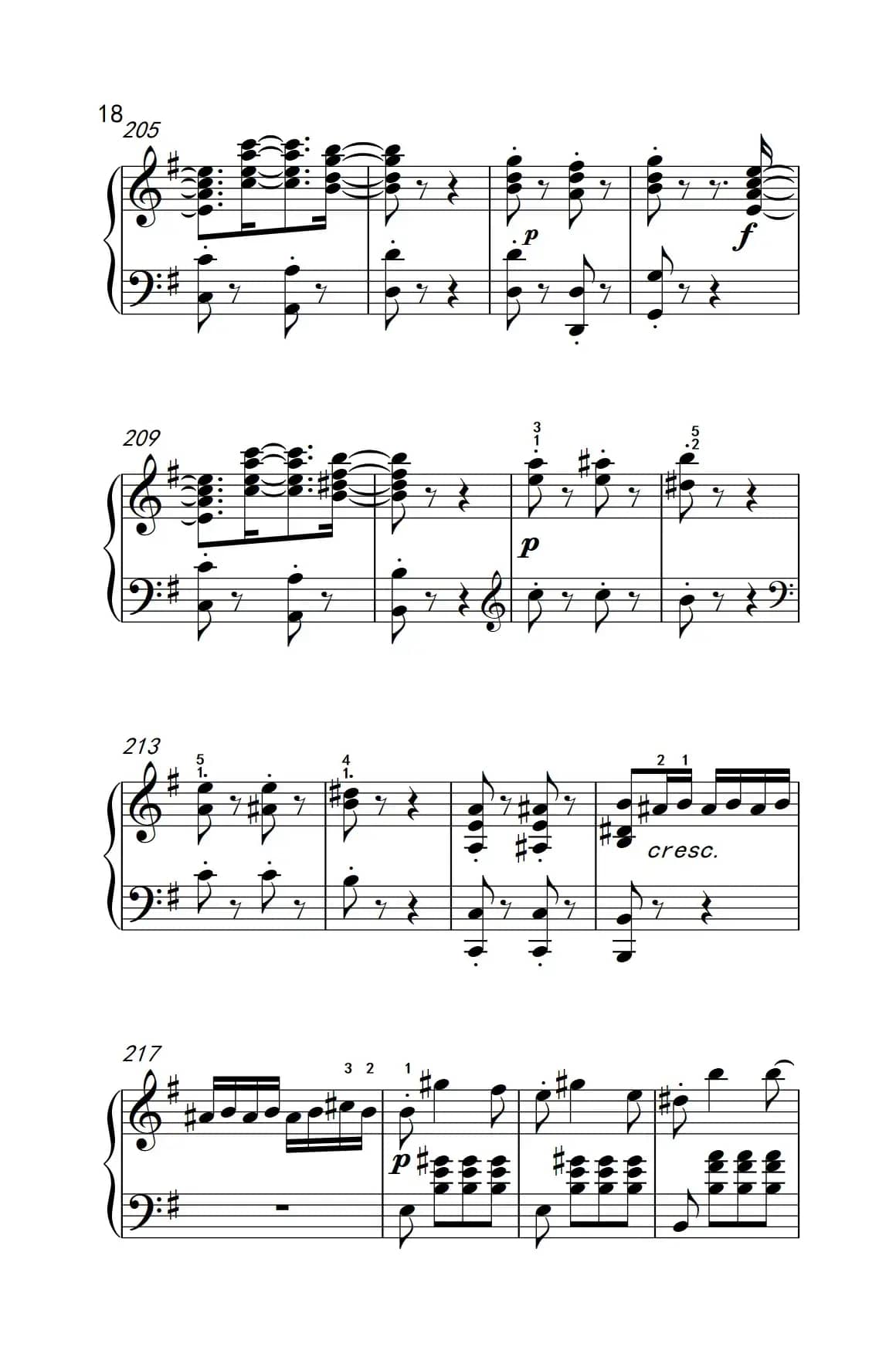 第九级2.G大调奏鸣曲 第一乐章 Op.31 No.1（中央音乐学院 钢琴（业余）考级教程 7-9级）