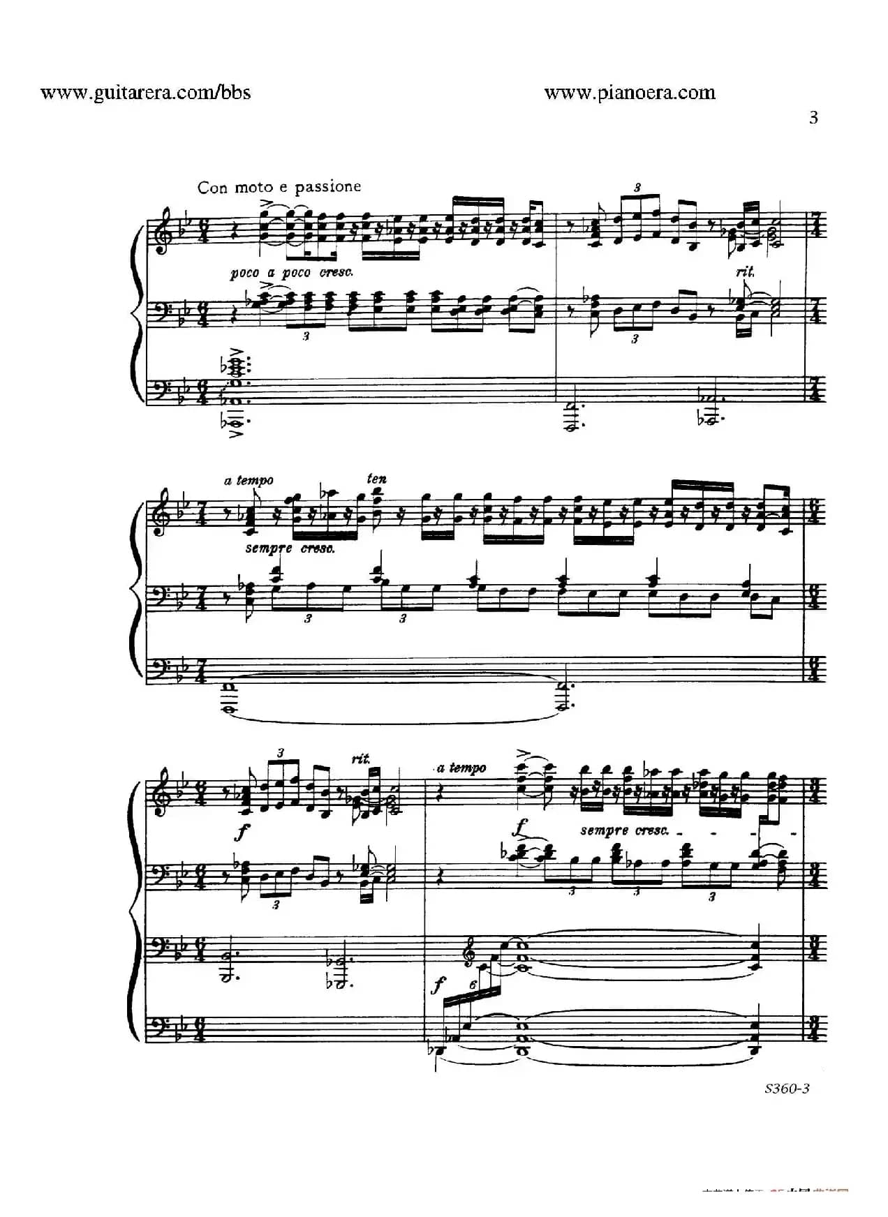 Fourth Piano Sonata S.360（第四钢琴奏鸣曲）