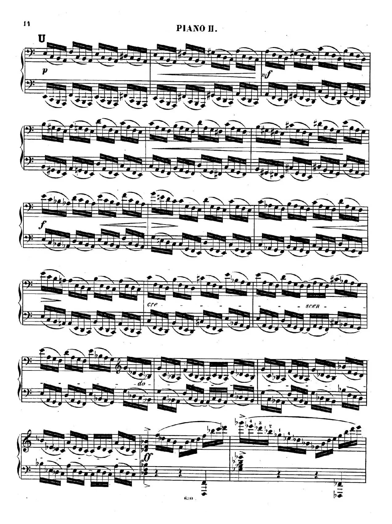Chaconne for 2 Pianos Op.150（双钢琴第二钢琴）