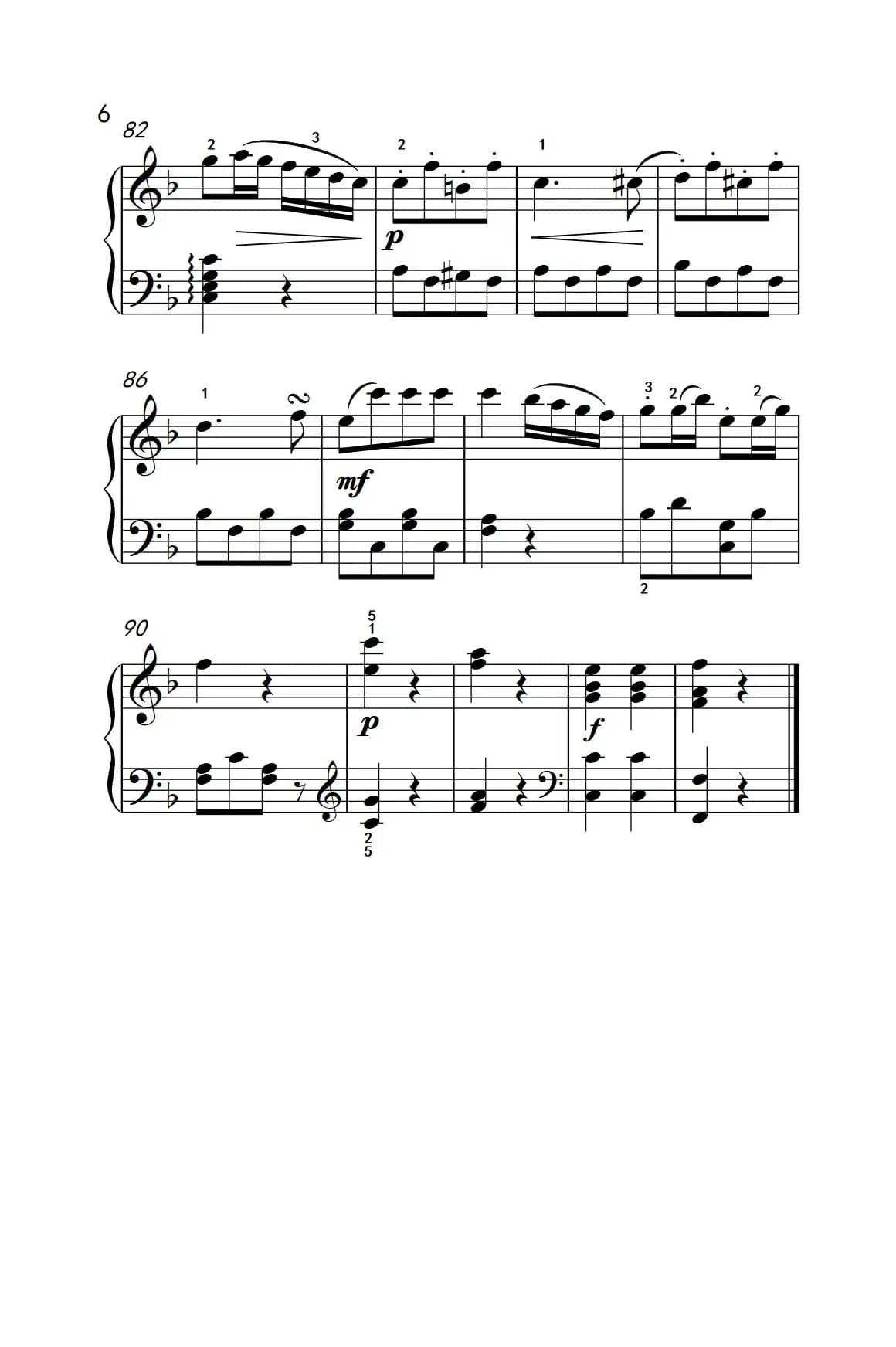 第五级 2.回旋曲（中央音乐学院 钢琴（业余）考级教程 4-6级）