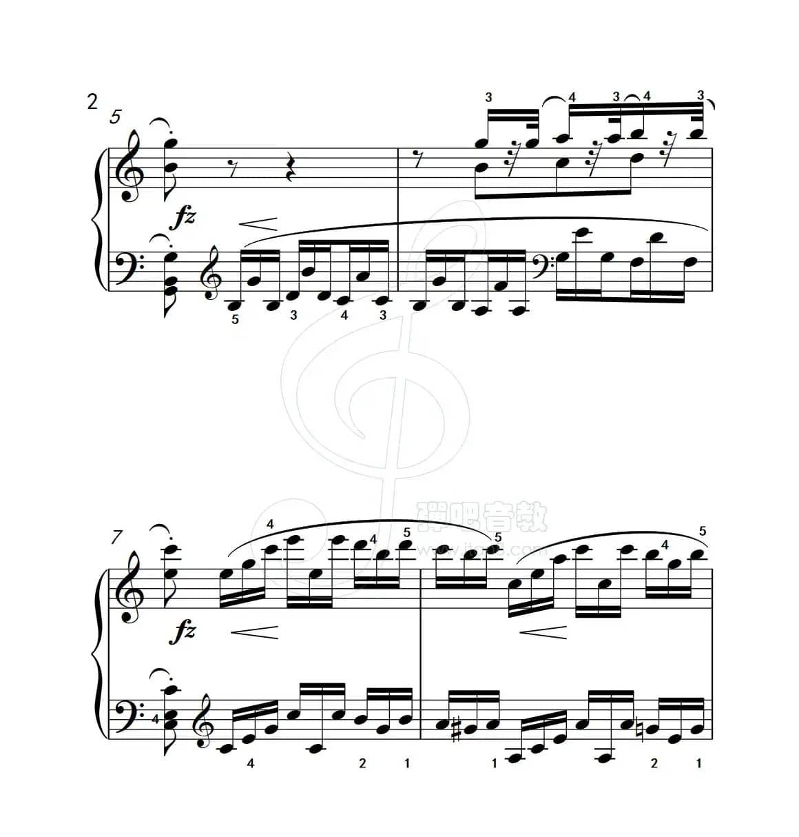 练习曲 5（克拉莫钢琴练习曲60首）