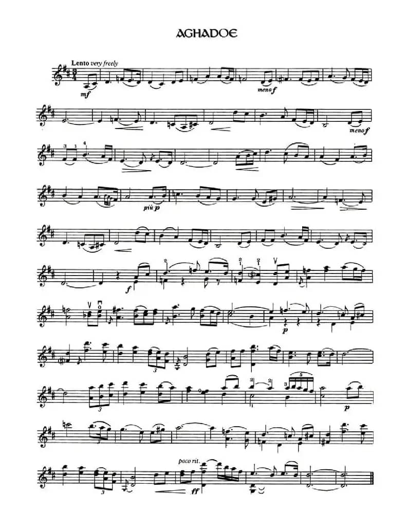 爱尔兰曲调 Aghadoe