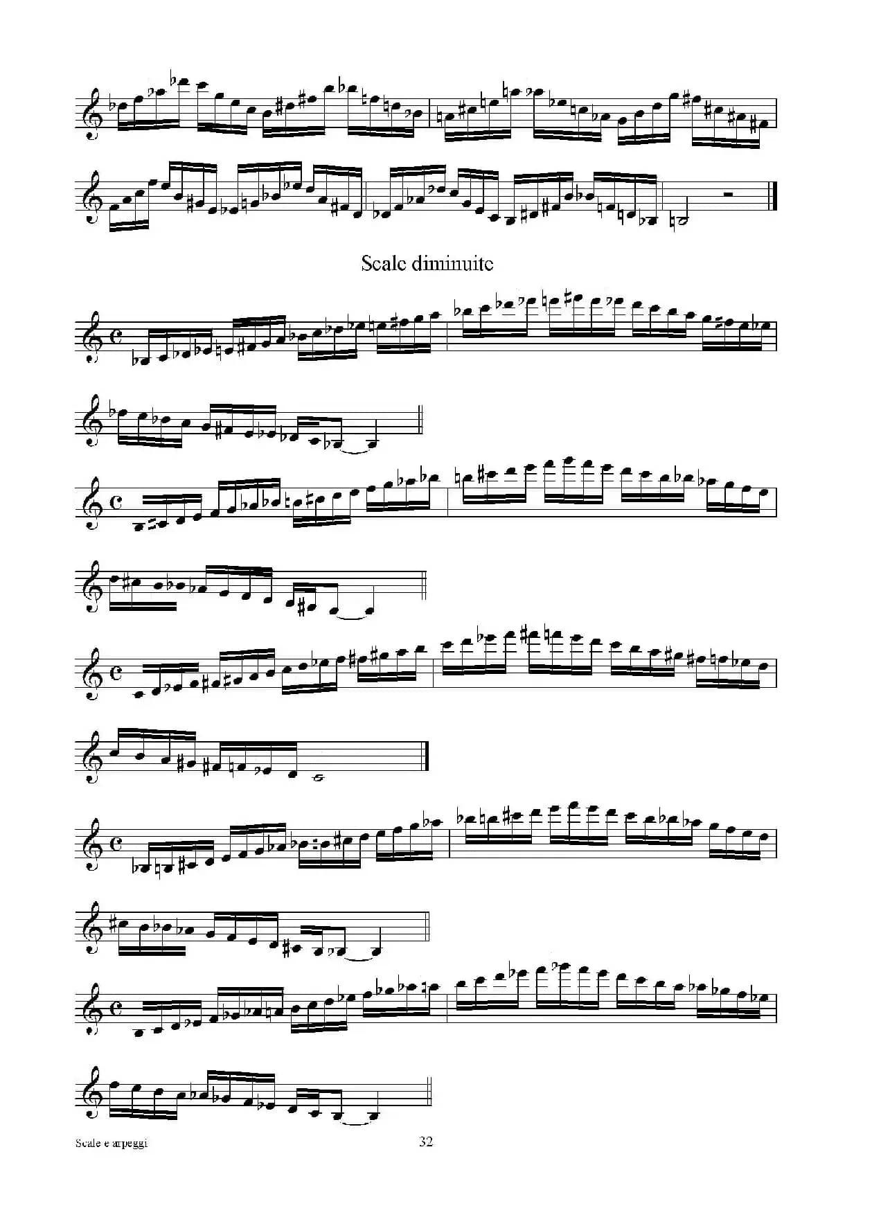 实用的萨克斯音阶练习曲集（P31——46）