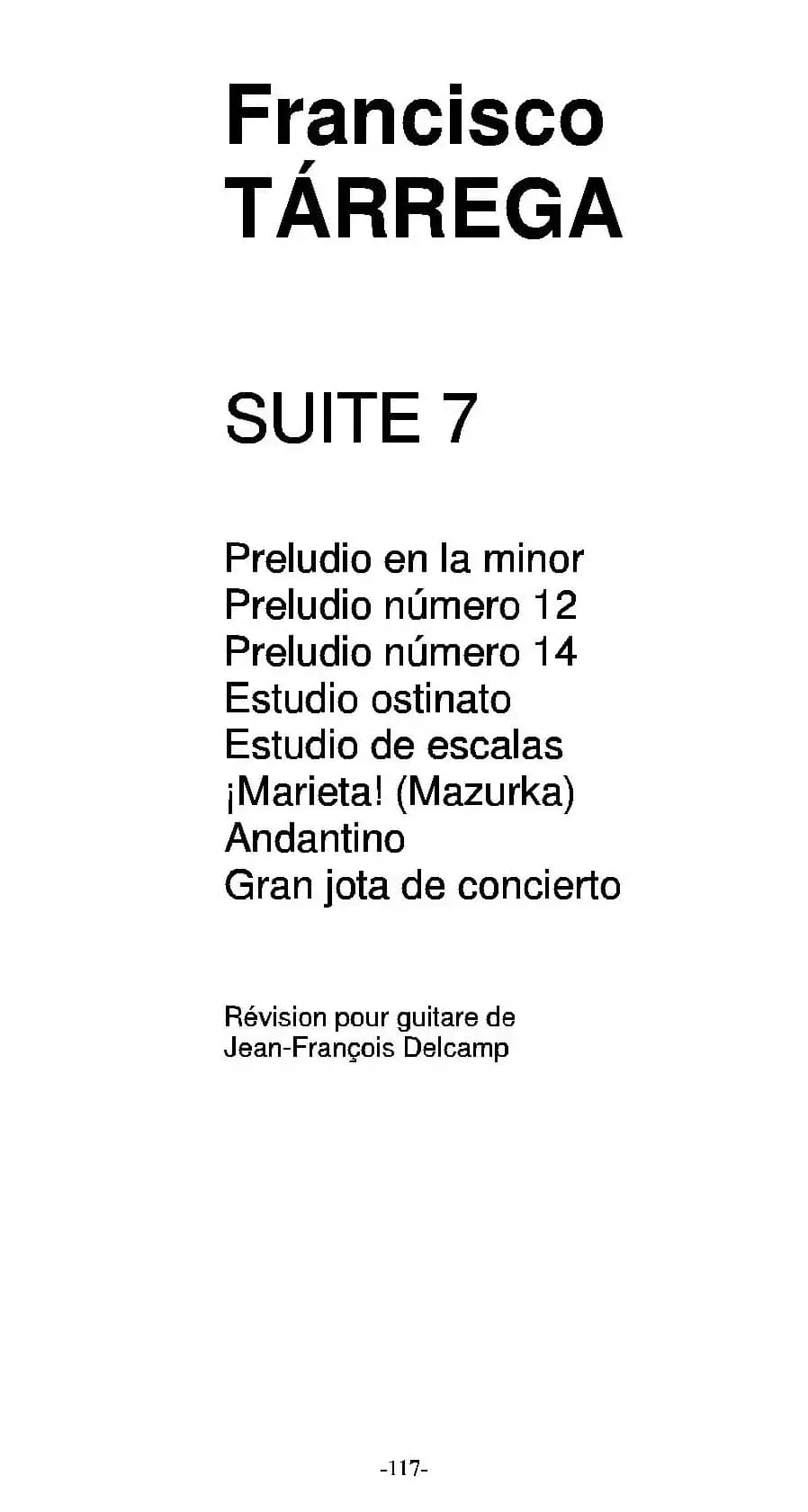 《塔雷加作品全集》第7部分（古典吉他）