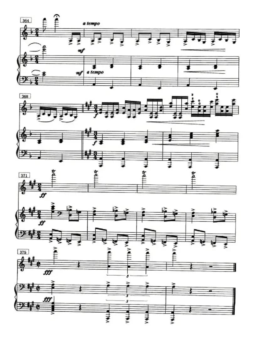 鼓声（小提琴+钢琴）