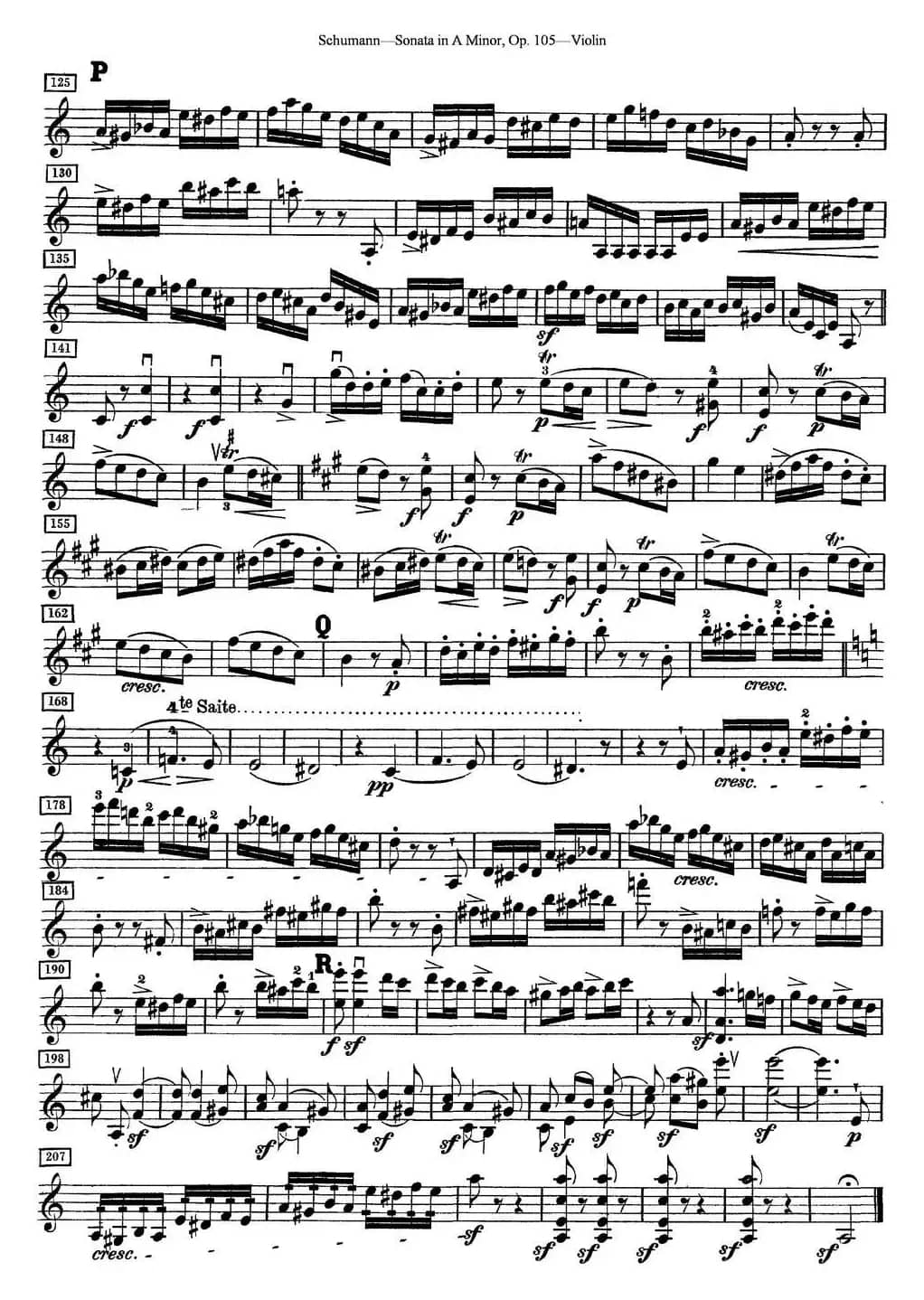 Violin Sonata in A minor Op.105