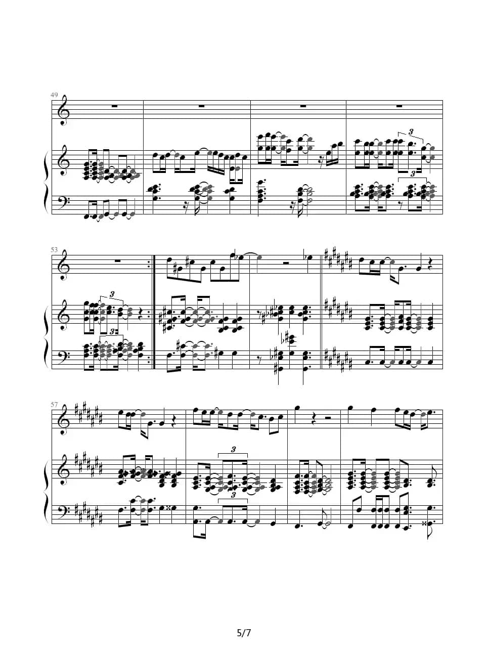 在每一秒里都想见到你（钢琴伴奏谱）