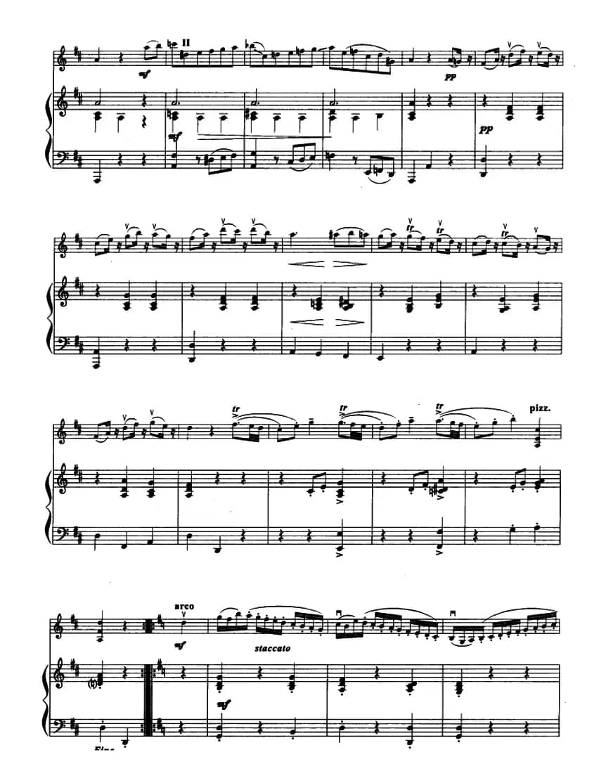 小步舞曲（莫扎特作曲版、小提琴+钢琴伴奏）