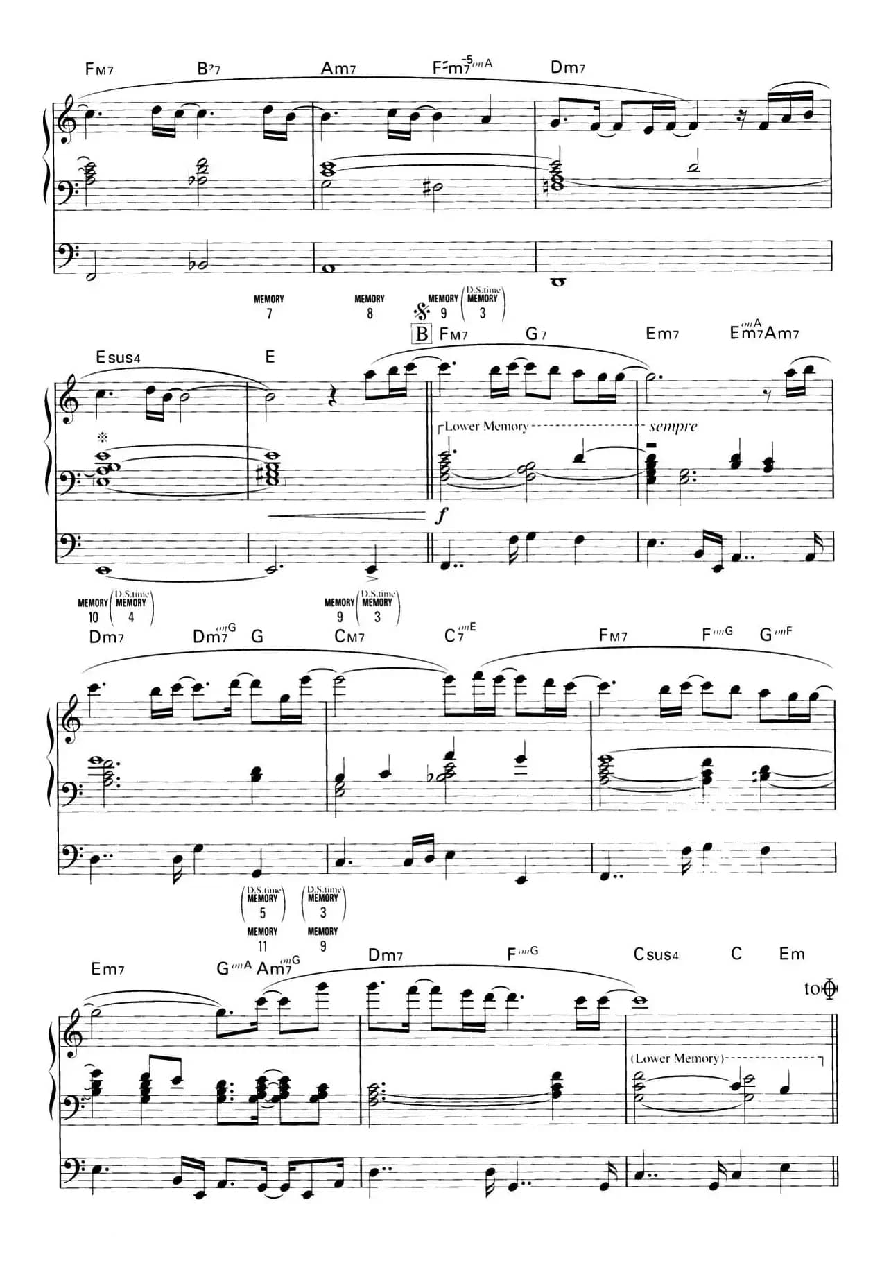 I wish…（双排键电子琴谱）