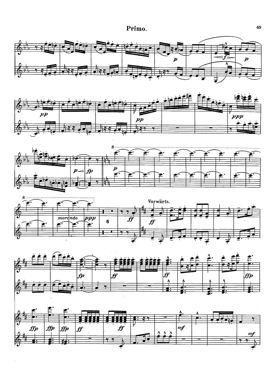 c小调第二交响曲“复活”（Ⅲ）（改编四手联弹版）