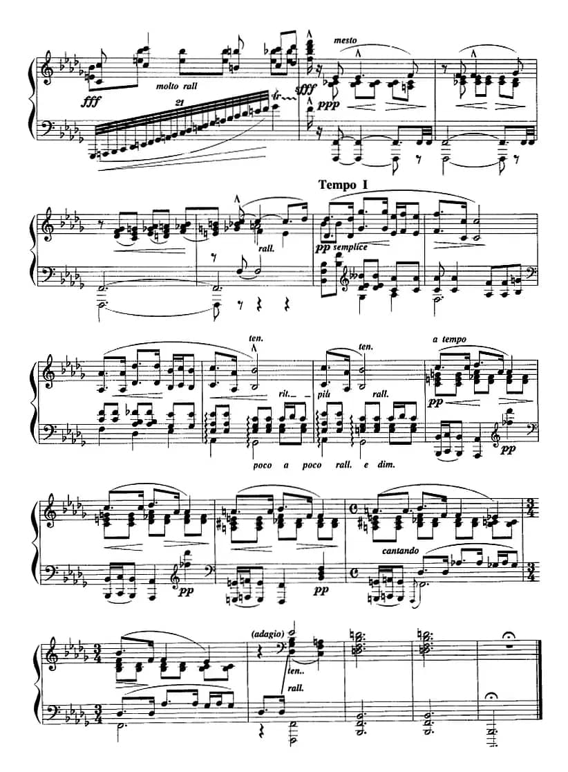 现代钢琴曲：22、练习曲（Op.4，No.3）