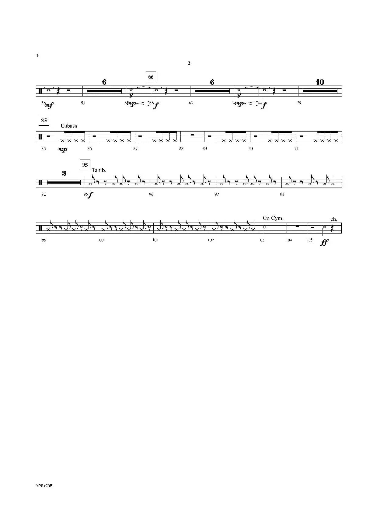 Dance of Harlequins（打击乐组Perc 2分谱）