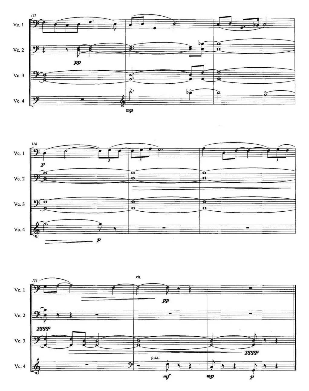 敖包之梦（为四把大提琴而作）