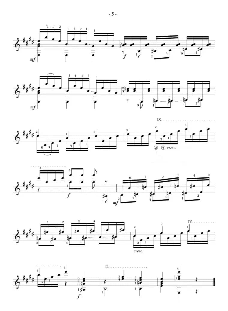 Mauro Giuliani《12 Studies,Op.48》（STUDY 14）