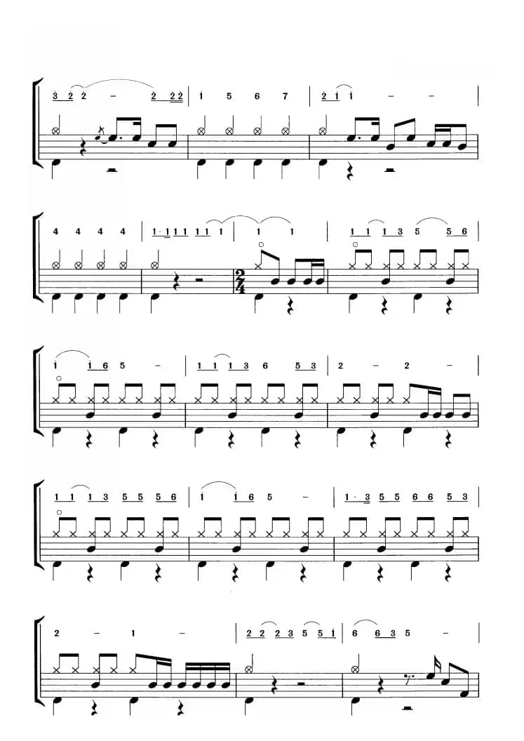 红色摇滚（鼓谱）