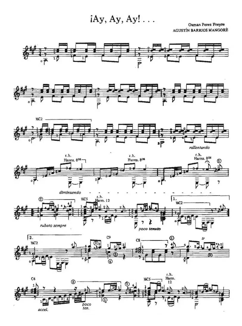 iAy，Ay，Ay！...（古典吉他）