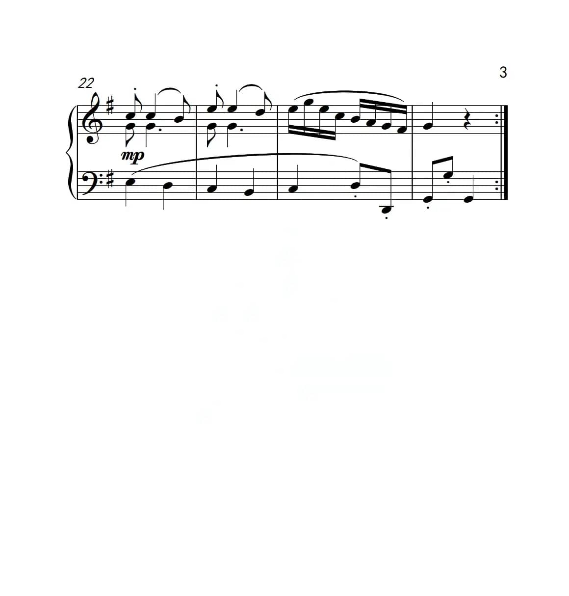 第三级 诙谐曲（中国音乐学院钢琴考级作品1~6级）