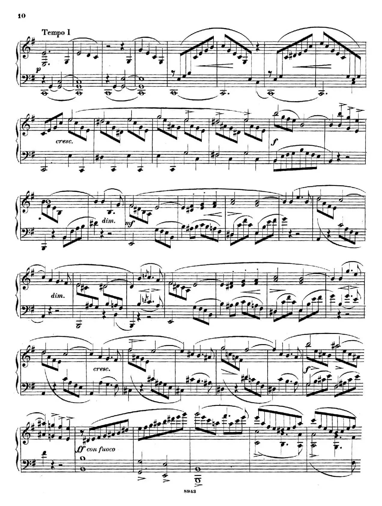 尼尔斯·加德 - e小调钢琴奏鸣曲