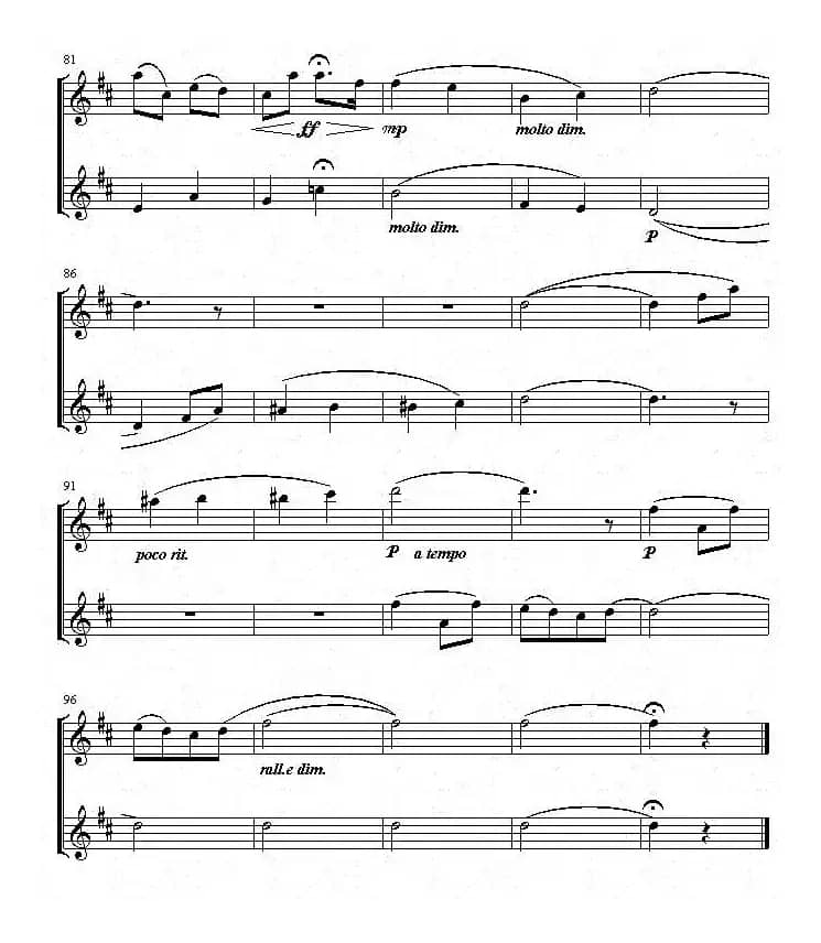 爱的致意（小提琴二重奏）