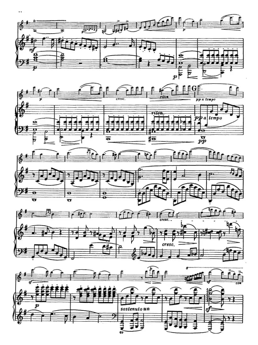 第五协奏曲（A小调）（小提琴+钢琴）