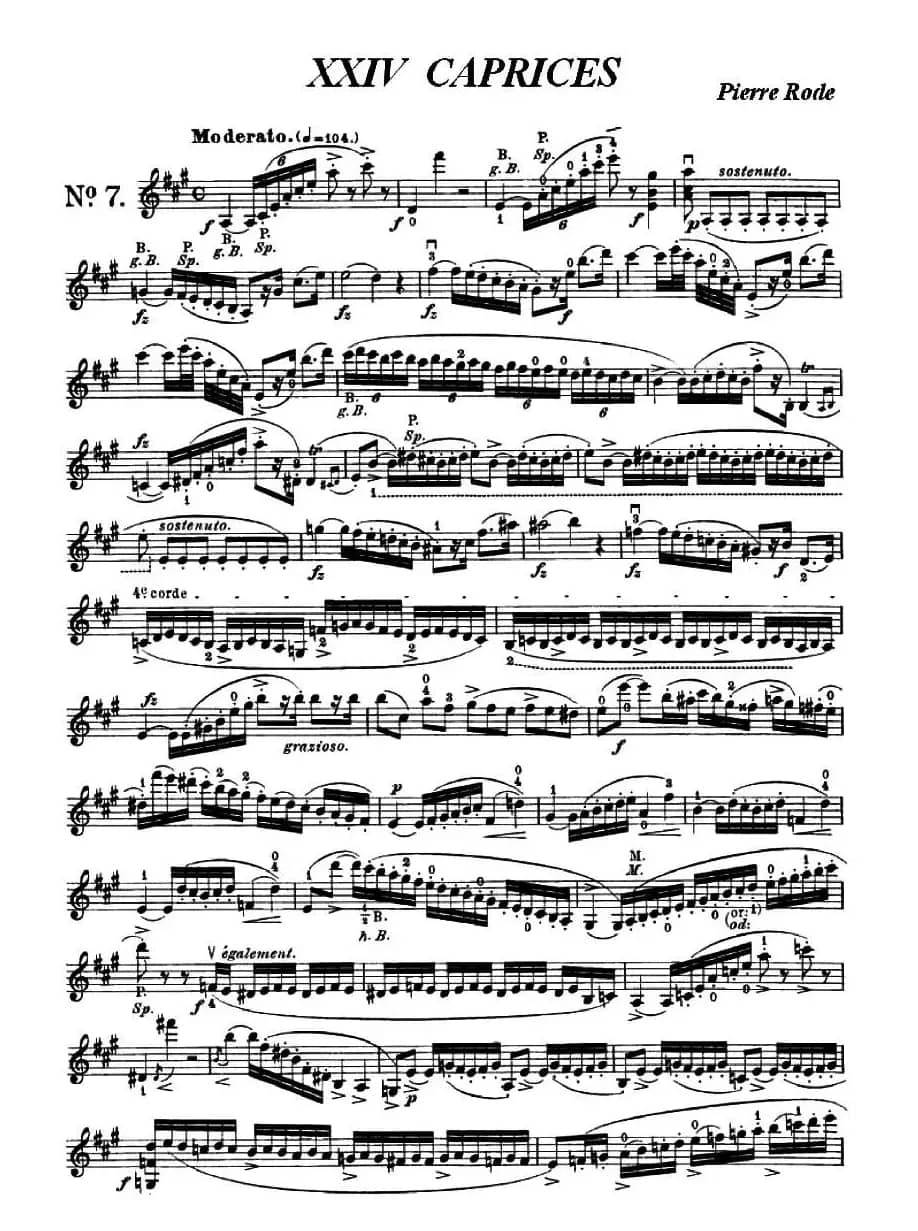 24首小提琴练习曲之7