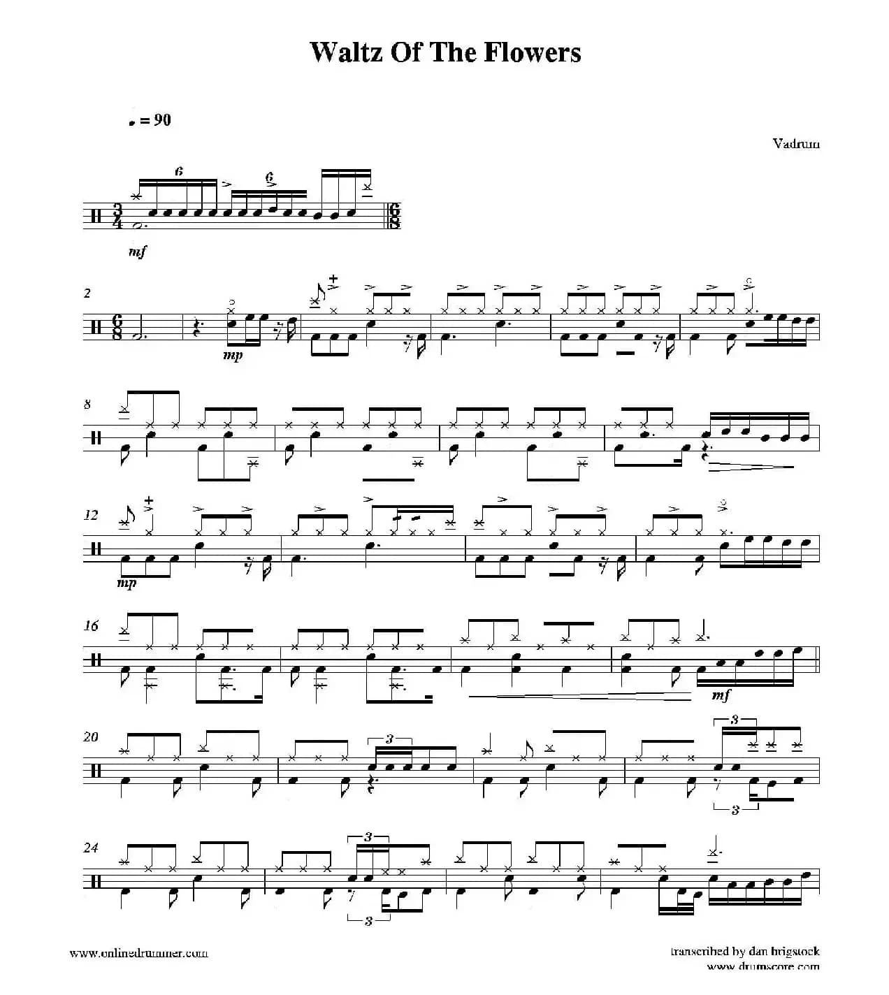 Waltz Of The Flowers.pdf（鼓谱）