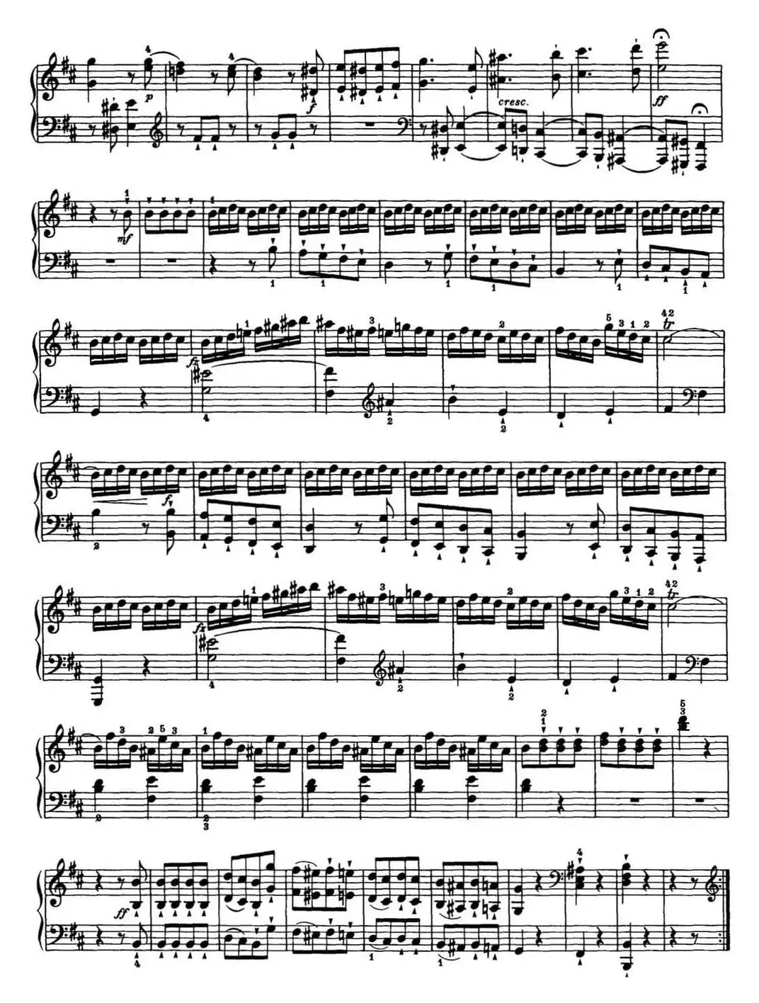 海顿 钢琴奏鸣曲 Hob XVI 32 in B minor