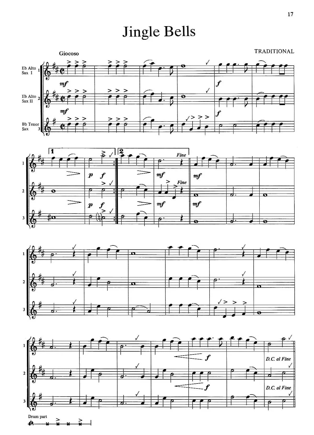 铃儿响叮当（三重奏）