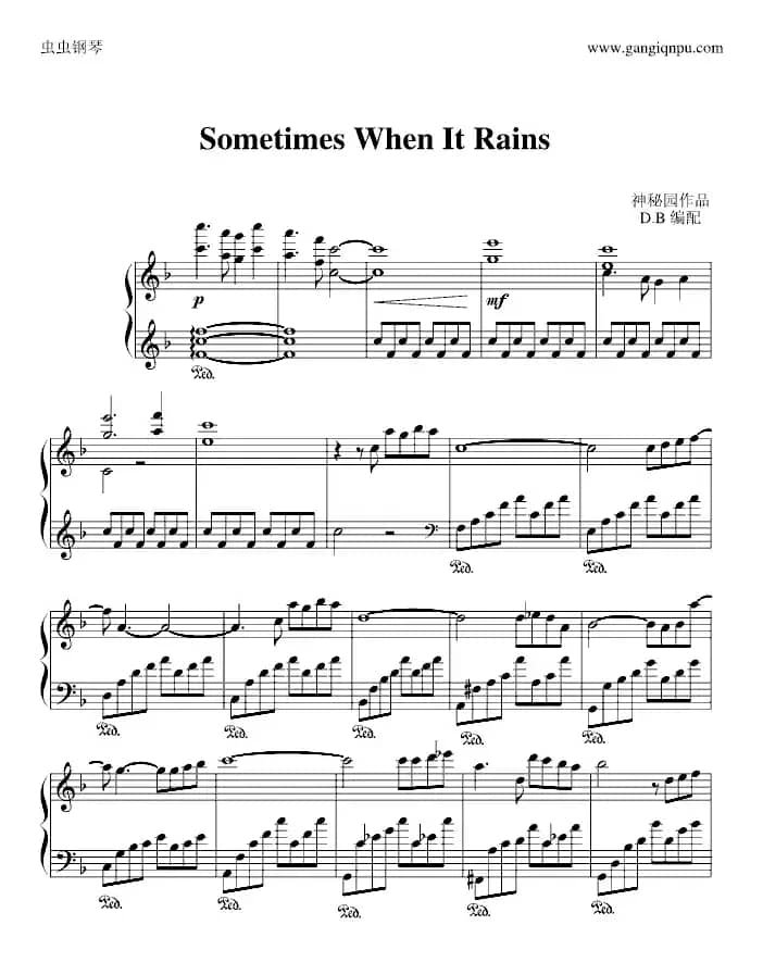 Sometimes When It Rains（下雨的时候）