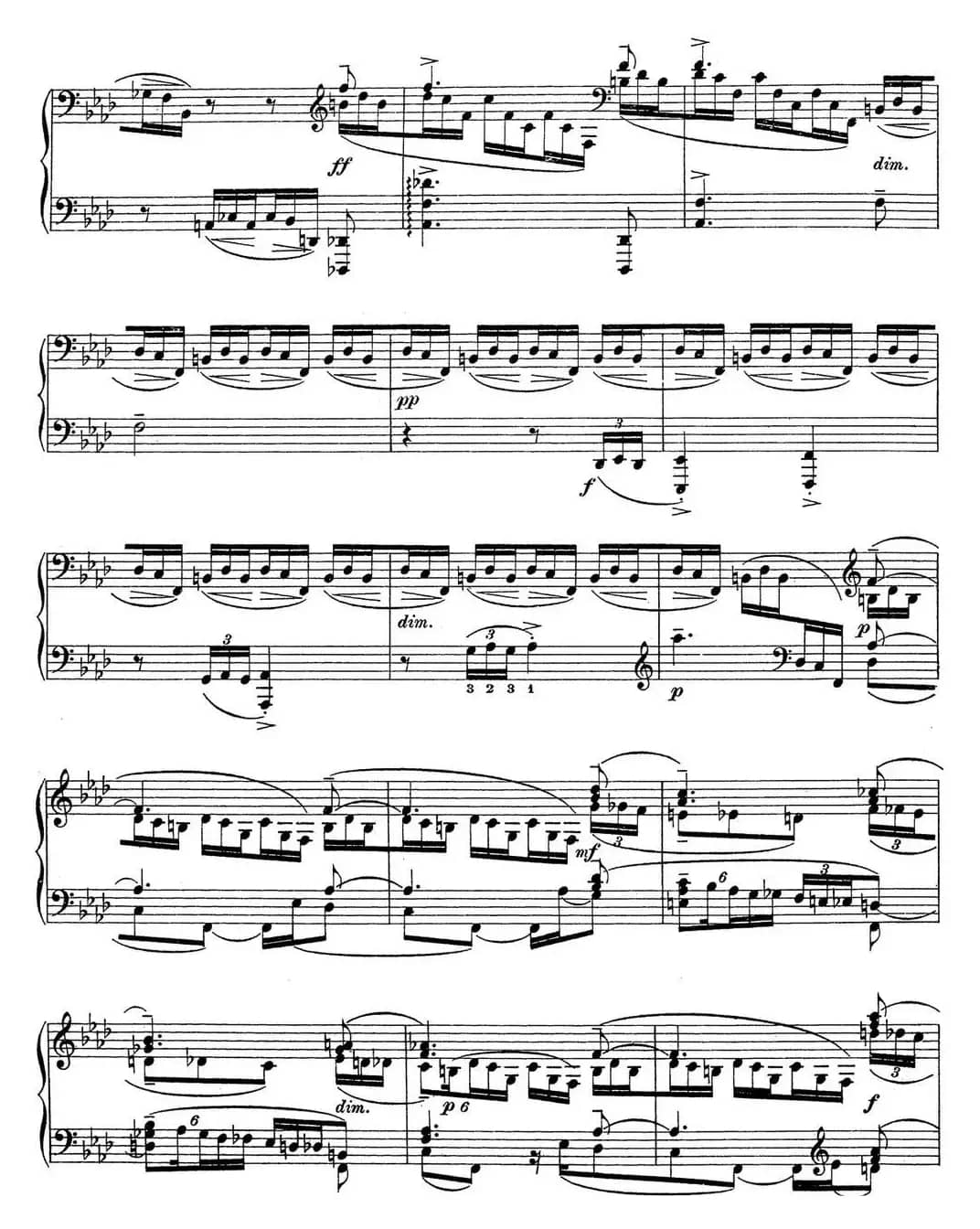 拉赫玛尼诺夫 钢琴前奏曲17 F小调 Op.32 No.6