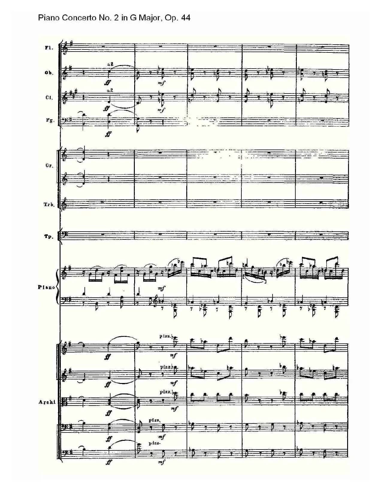 G大调第二钢琴协奏曲, Op.44第三乐章（二）