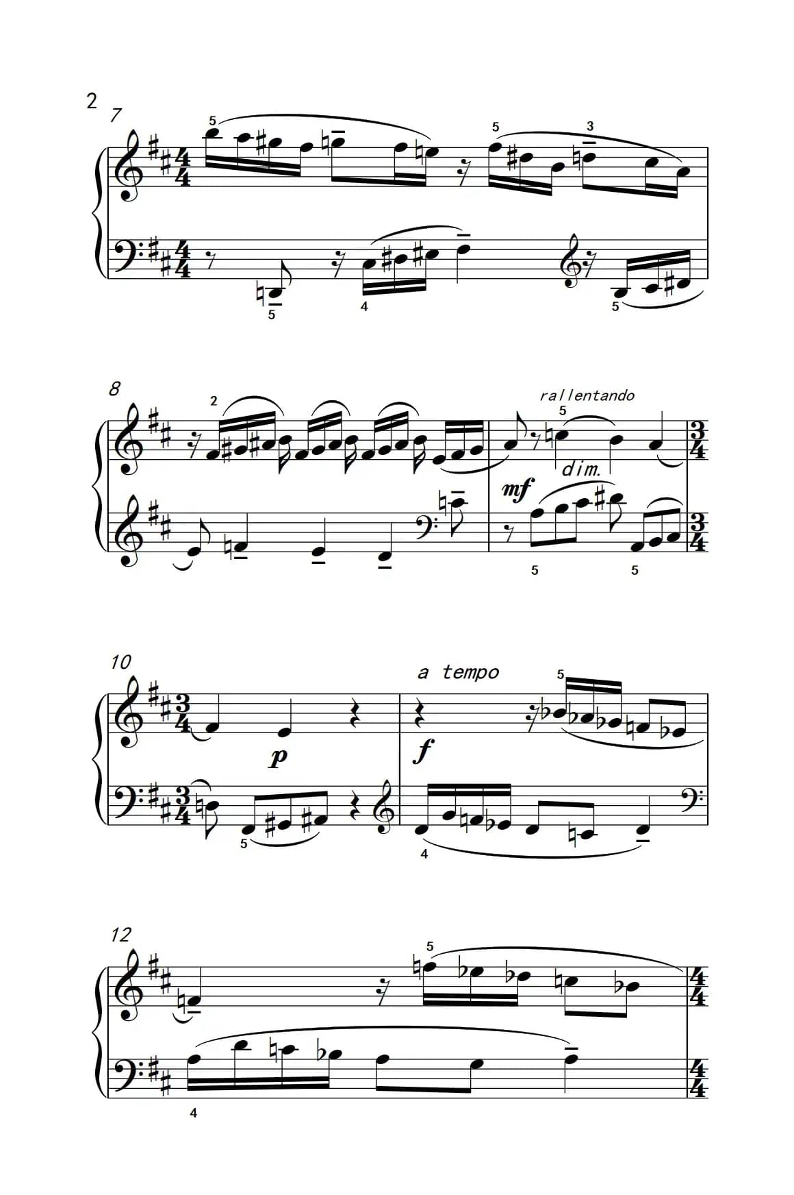 主题和转位（巴托克 小宇宙 钢琴教程 4）