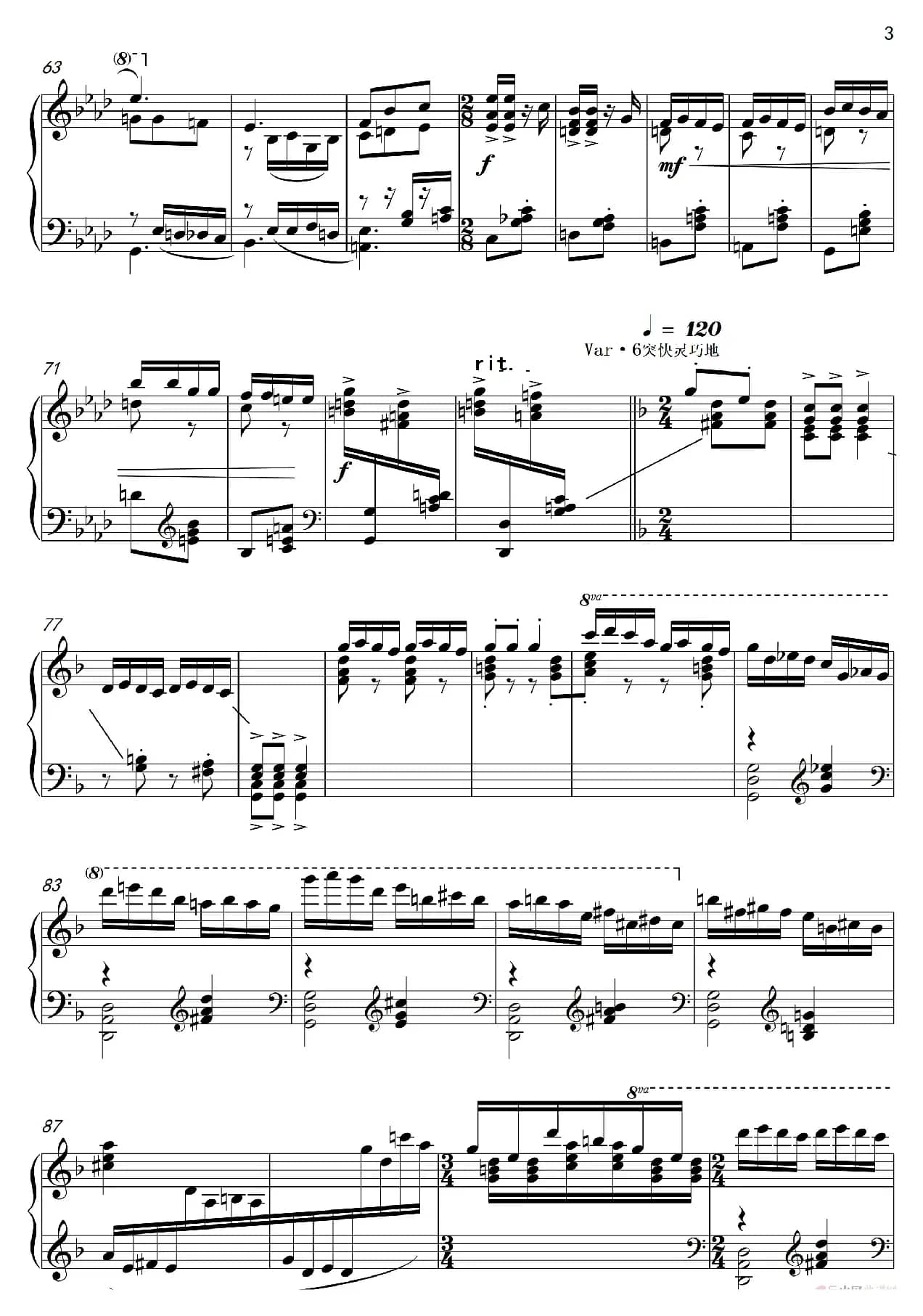 变奏曲“邀舞”Variations Lnvtation to dance（钢琴独奏Piano Solo）