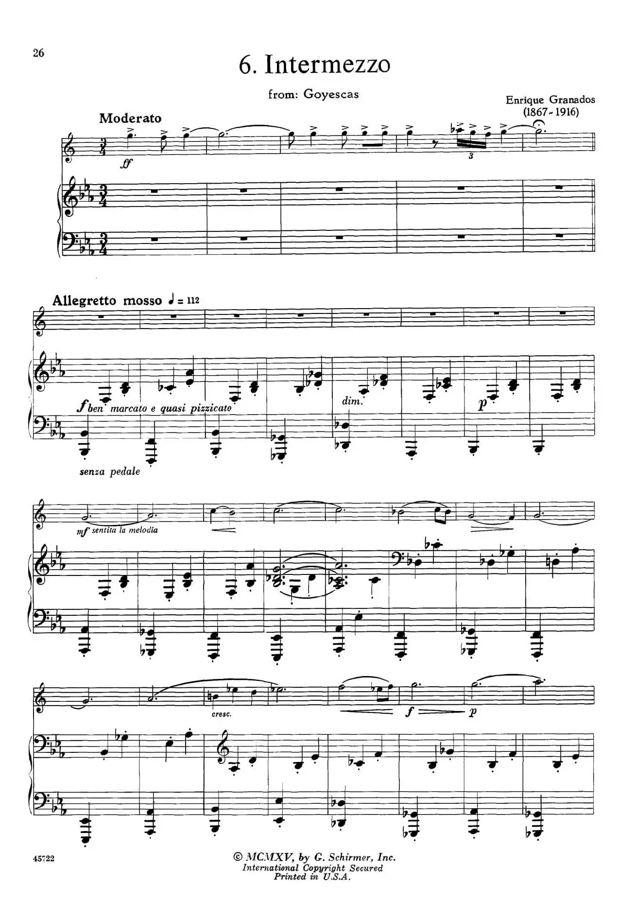 15首古典萨克斯独奏曲：6、Intermezzo（中音萨克斯+钢琴伴奏）