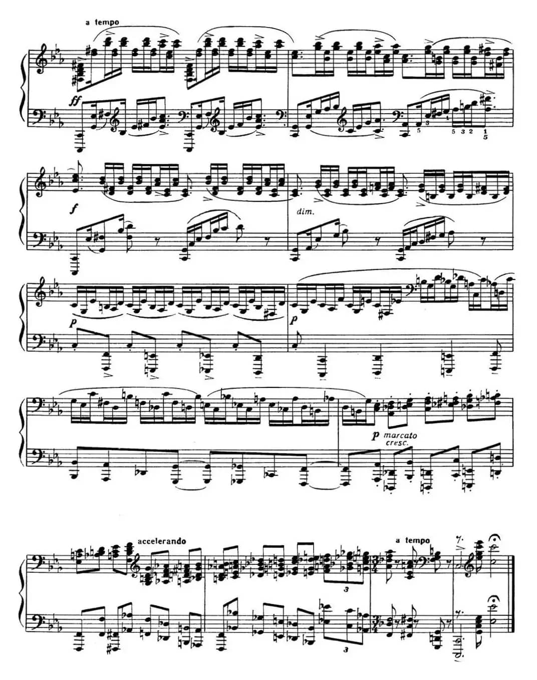 拉赫玛尼诺夫 音画练习曲9或10 Etudes tableaux Op.39 No.1