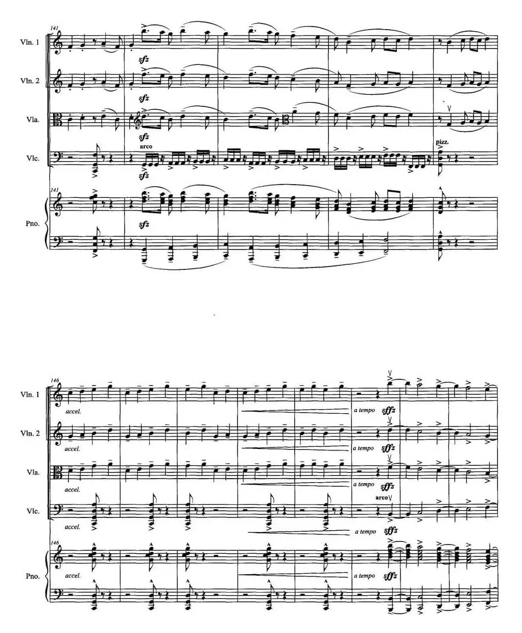 《赛龙夺锦》主题狂想曲（为钢琴弦乐五重奏而作）