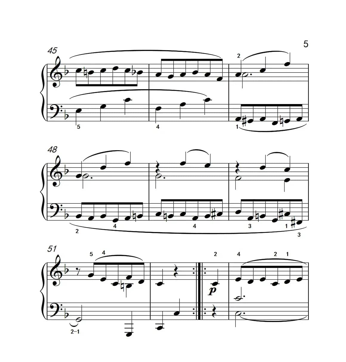 奏鸣曲 Opus 2 Nr.1 第三乐章（贝多芬奏鸣曲集 1）