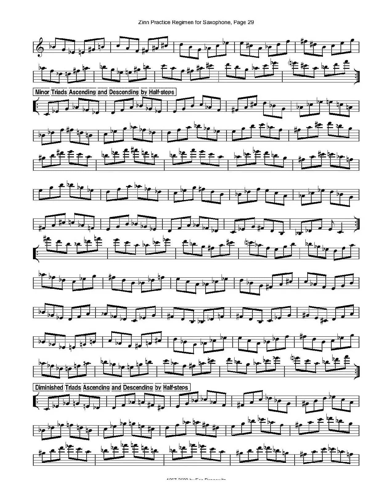 ZinnRegimenSax2009练习曲