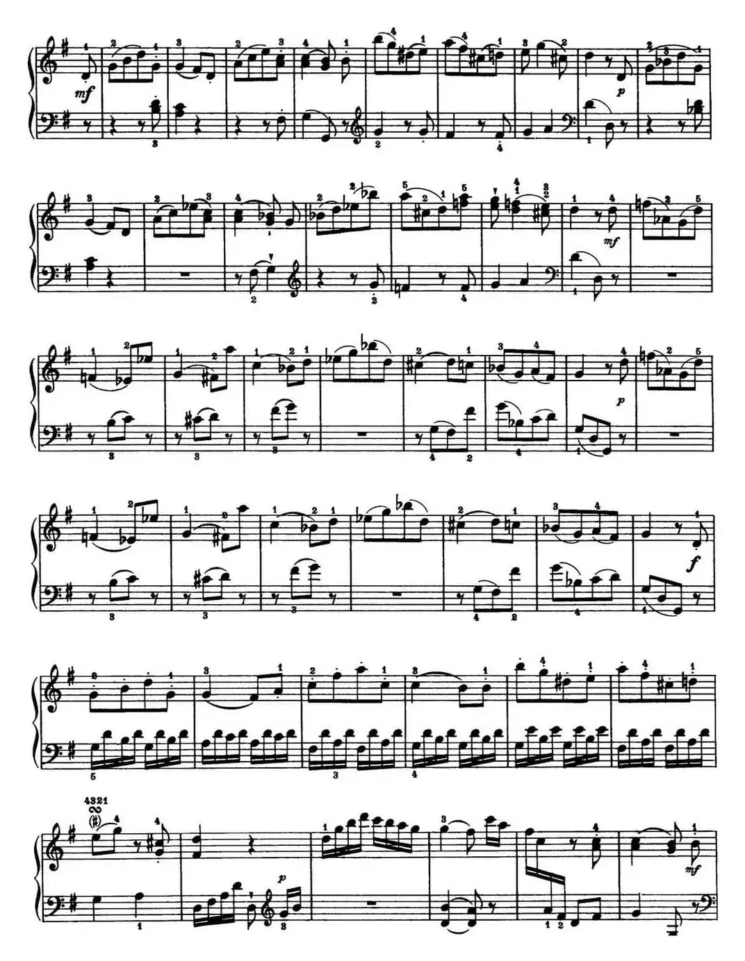 海顿 钢琴奏鸣曲 Hob XVI 27 in G major