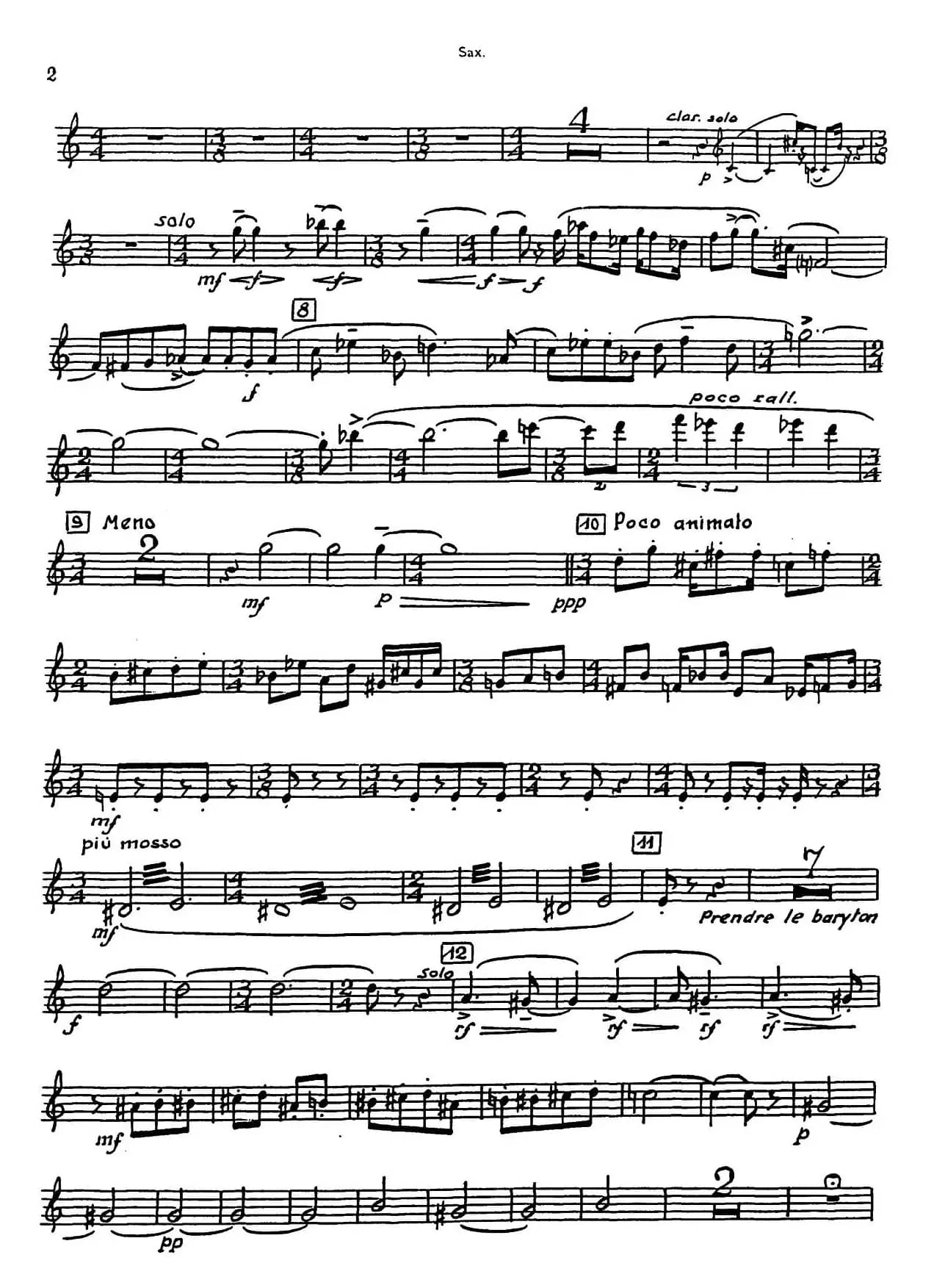 Nonetto（中音萨克斯分谱）