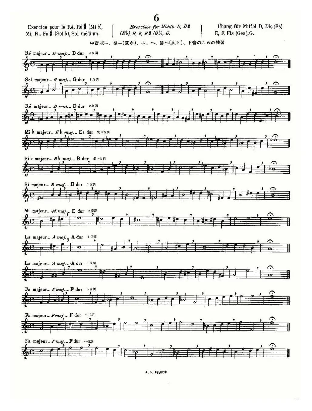 初级练习之6（Alphonse Ludec - Debutant Flutiste）