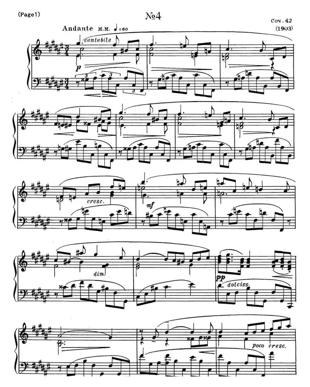 斯克里亚宾8首钢琴练习曲 Op42（No.4 Alexander Scriabin Etudes）